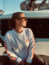 REV 'N ROAST Longsleeve – Baggy Fit, Wit